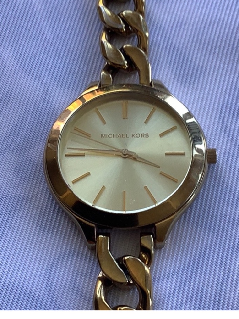 Michael Kors Gold-Tone Link Bracelet Watch